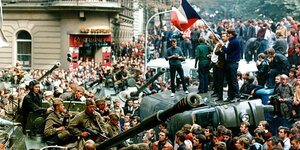 Demo am 21. August 1968 in Prag