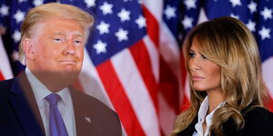 US-Präsident Donald Trump mit Ehefrau Melania Trump