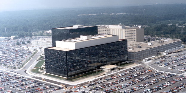 Das NSA-Hauptquartier in Fort Meade, Maryland, aus der Luft aufgenommen.