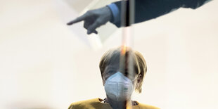 Merkel mit Maske