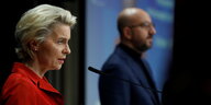 EU-Kommissionspräsidentin Ursula von der Leyen und Präsident des EU-Ratsräsident Charles Michel