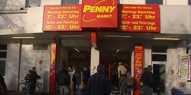 Der Eingang des Penny-Suprmarkts an der Hamburger Reeperbahn