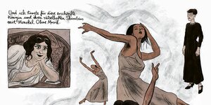 Ausschnitt aus dem Comic „Isadora“ über Tänzerin Isadora Duncan