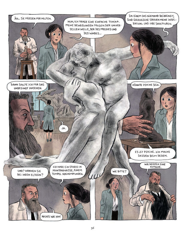 Ausschnitt aus dem Comic „Isadora“ über Tänzerin Isadora Duncan