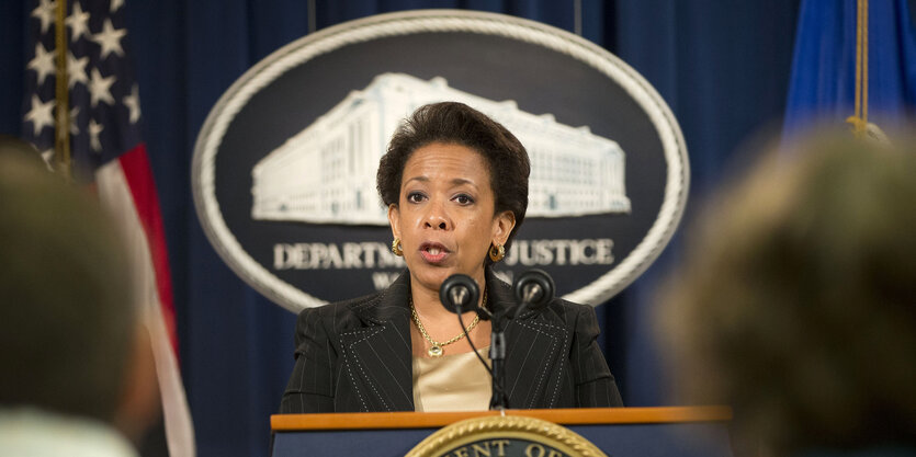 Justizministerin Loretta Lynch verkündet Festnahme des mutmaßlichen Todesschützen