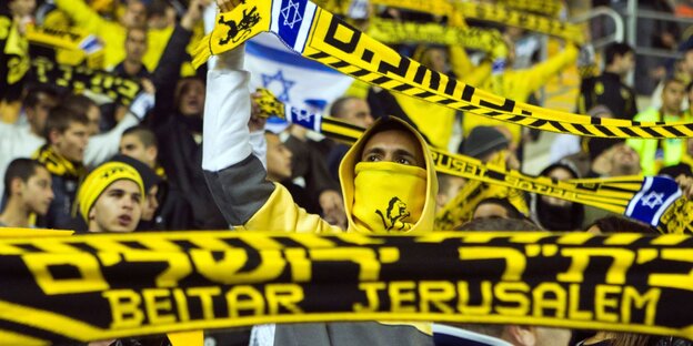 Fans des Fußballclubs Beitar Jerusalem