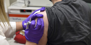 Hier erhielt im Mai ein Impfstoff-Proband das Biontech-Vakzin