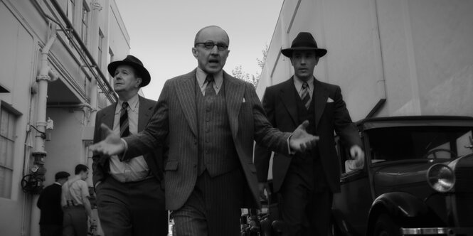 Herman Mankiewicz (Gary Oldman), Louis B. Mayer (Arliss Howard) und Joe Mankiewicz (Tom Pelphrey)