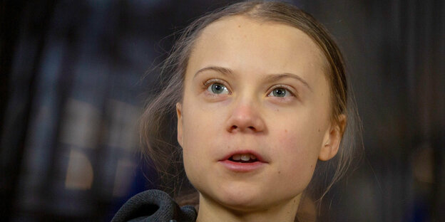 Porträtaufnahme von Greta Thunberg