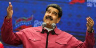 Venezuelas Präsident Nicolás Maduro gestikuliert