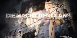 Screenshot aus Spiegel-TV: Titlecard "Macht der Clans"