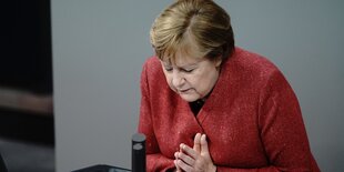 Angela Merkel im Bundestag