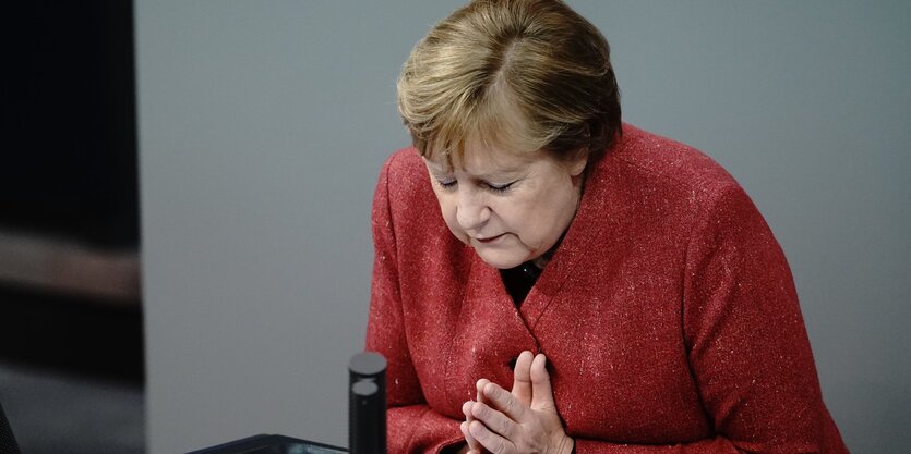 Angela Merkel im Bundestag