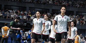 Die deutsche Nationalmannschaft im Computerspiel "Fifa 16"