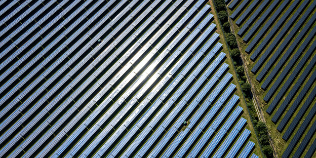 Luftbild, Solarpark