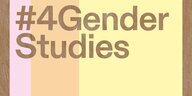 Ein Logo des Wissenschafttages #4genderstudies, der der Geschlechterforschung gewidmet ist