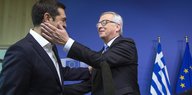 Jean-Claude Juncker und Alexis Tsipras im Profil