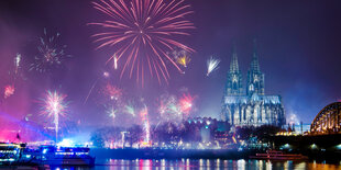 Silvesterfeuerwerk in Köln