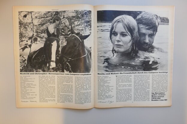 Ein Ausriss aus einer alten Zeitschrift Ein Ausriss aus einer alten Zeitschrift