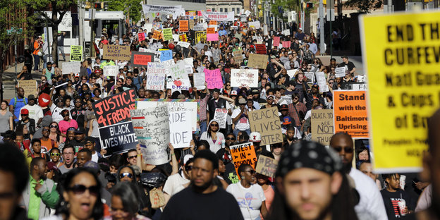 Demonstranten in Baltimore