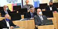 AfD-Abgeordnete im hessischen Landtag in Wiesbaden