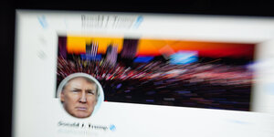 Twitterkonto von Donald Trump bevor es dauerhaft gesperrt wurde