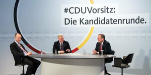 Die drei Kandidaten der CDU.