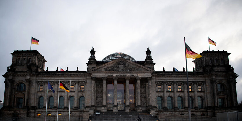 Das Reichstagsgebäude in Berlin.