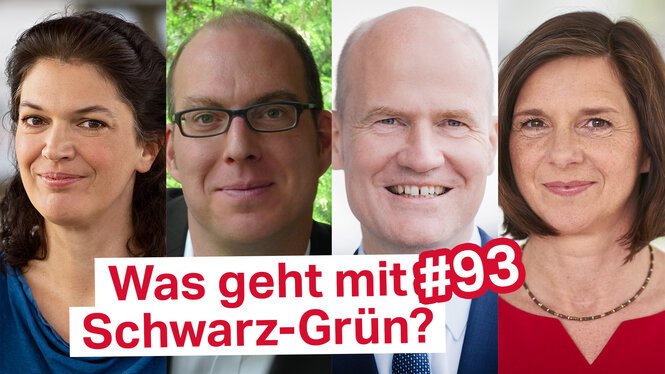 Auf dem Bild: Ulrike Winkelmann, Ulrich Schulte, Ralph Brinkhaus und Katrin Göring-Eckardt