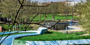 Wasserrutsche des Aschberg-Bades