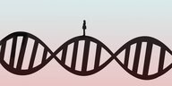 Zeichnung eines DNA-Strangs