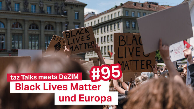 Auf dem Bild sind Straßenproteste der BLM-Bewegung zu sehen