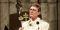 Der Kölner Erzbischof Rainer Maria Woelki hält einen Gottesdienst