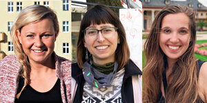 Auf dem Bild von rechts: Julia Seiffert, Anna Dittrich und Klaudia Lagozinski