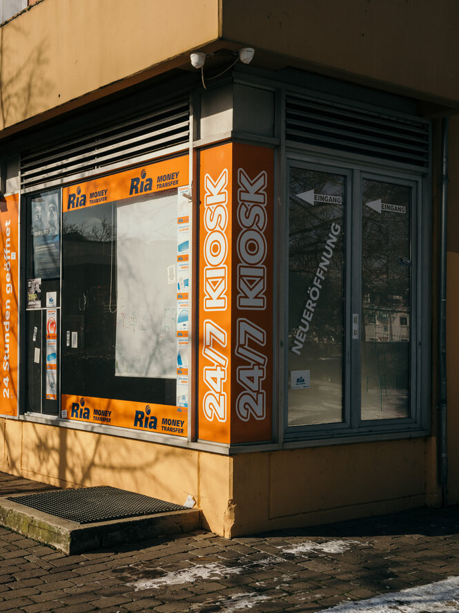 Der Kiosk an der Straßenecke in Hanau