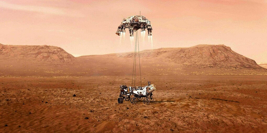 Der Mars-Roboter landet sicher auf dem Mars