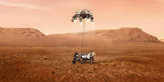Der Mars-Roboter landet sicher auf dem Mars