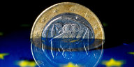 Eine halbe Euromünze