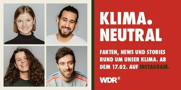 Das Team der WDR-Instagram-Seite „Klima.Neutral“