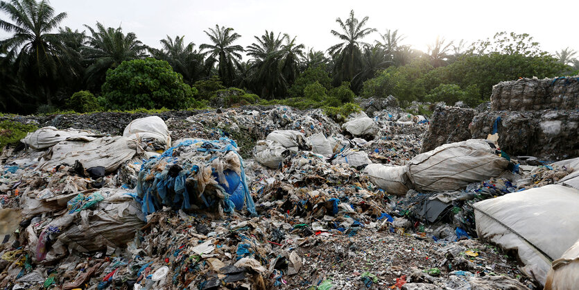 Plastikmüllhalde in Malaysdia.