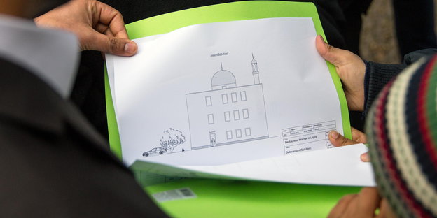 Bauplan einer Moschee