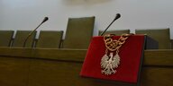 Gerichtssaal im Obersten Gericht Warschau