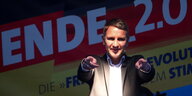 Der Thüringer AfD-Chef Björn Höcke bei einer Wahlveranstaltung