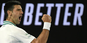 Novak Djokovic ballt die Faust