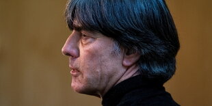 Joachim Löw am Donnerstag in der Frankfurter DFB-Zentrale.