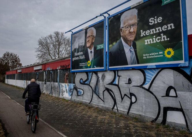 Wahlplakate von Kretschmann