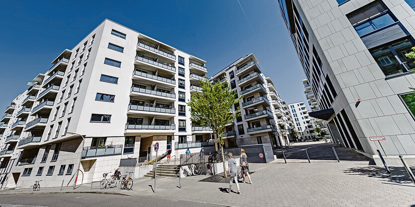 Neubaugebiet im Hamburger Stadtteil St. Georg