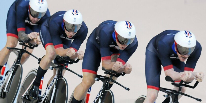 Der britische Nah-Vierer im Velodrom von Rio de Janeiero