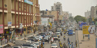 Stadtbild von Cotonou in Benin
