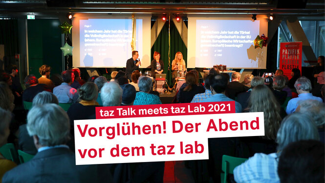 Vorglühen vor dem taz lab